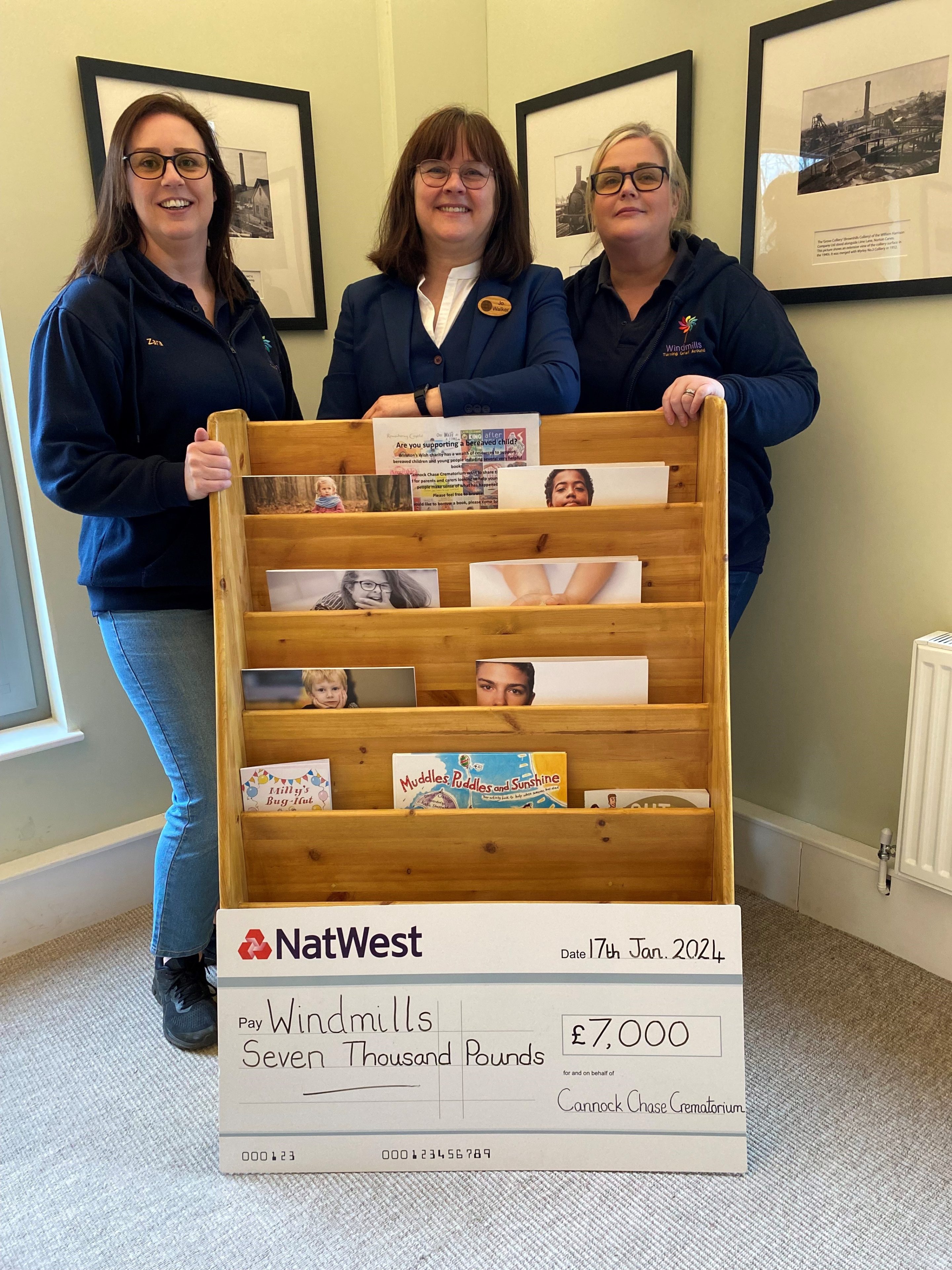 Cannock Chase Crematorium’s £14,000 donation to two local children’s charities